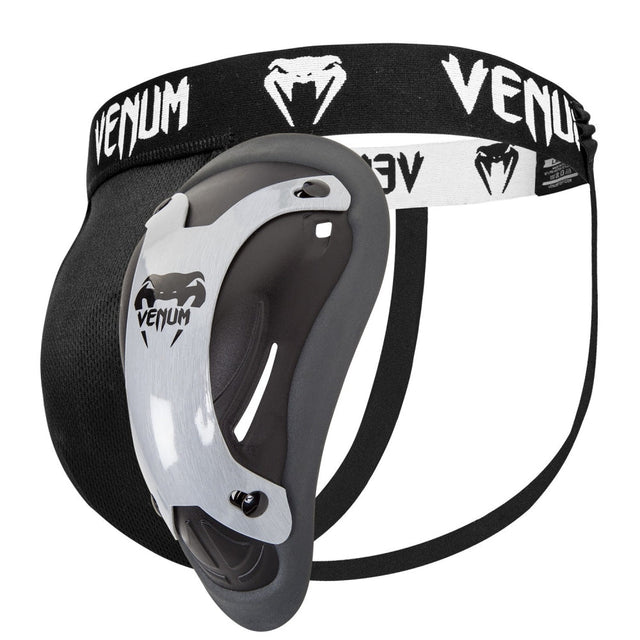 Black/Silver Venum Competitor Mens Groin Guard