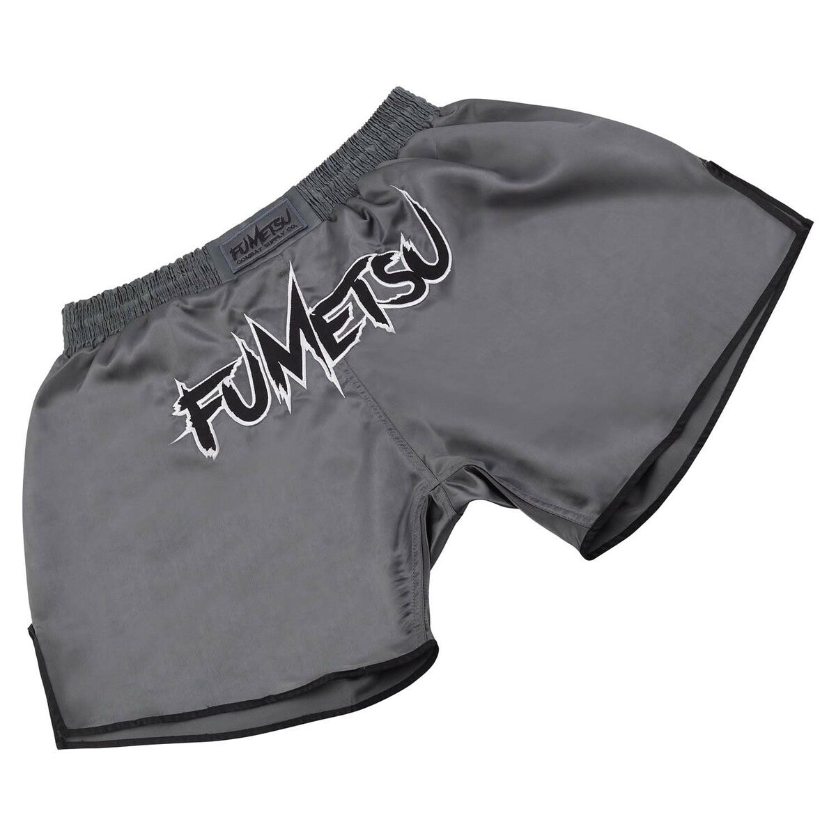 Szare/czarne spodenki Fumetsu Combat Muay Thai