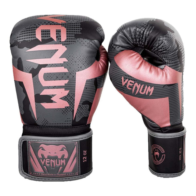 Venum Elite Boxing Gloves Black/Pink