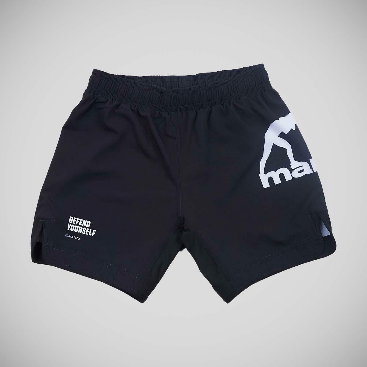 Shorts de luta essenciais do Manto Black