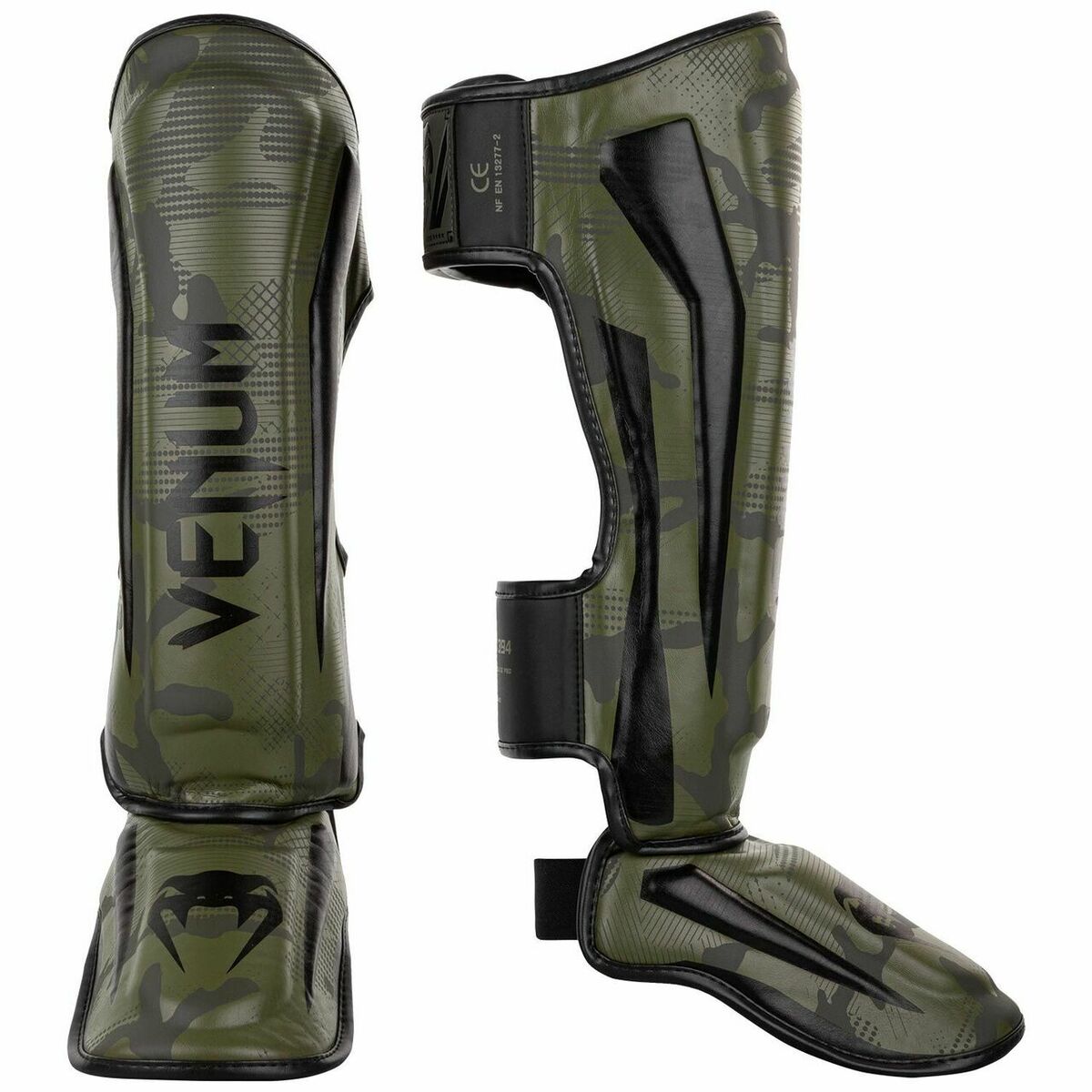 Venum Elite Shin Muhafızları Khaki/Camo