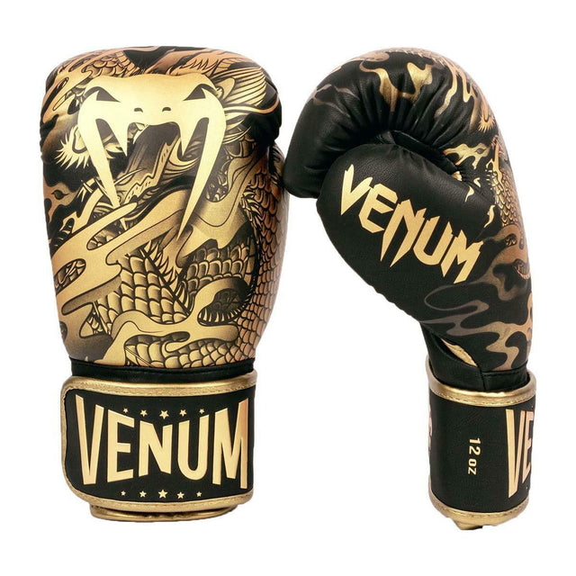 Venum Dragon's Flight Boxing Gloves Black/Bronze