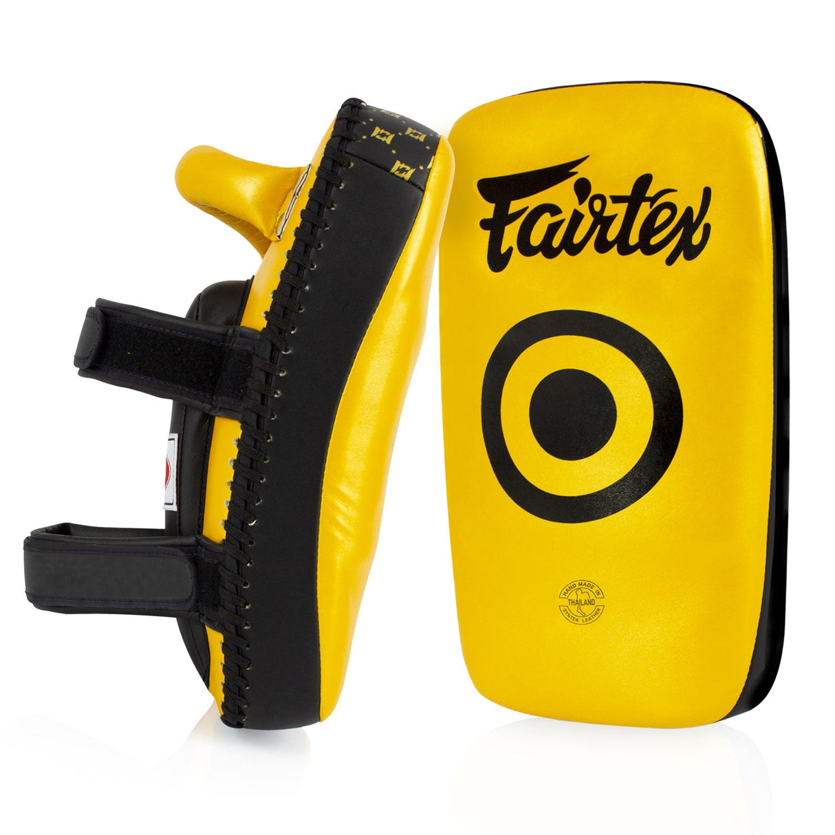 Fairtex KPLC5 Microfibre Thai Kick Pads Gold