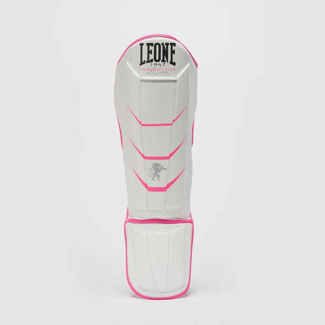 Leone Revo Fluo Shin Guards White/Pink