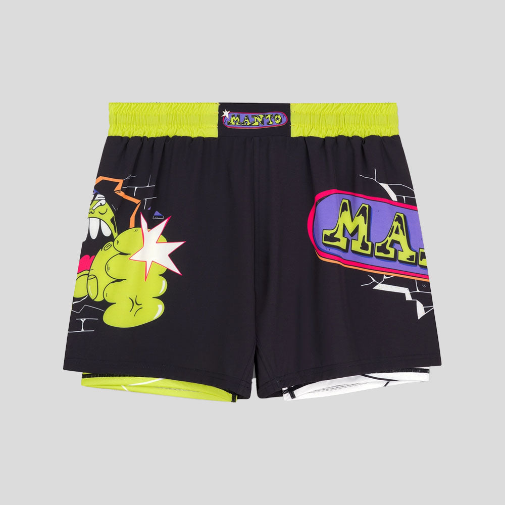 Manto Mitte Fight Shorts Black