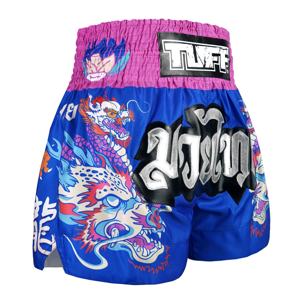 TUFF Sport MS686 Dragonforce Muay Thai Shorts Blue