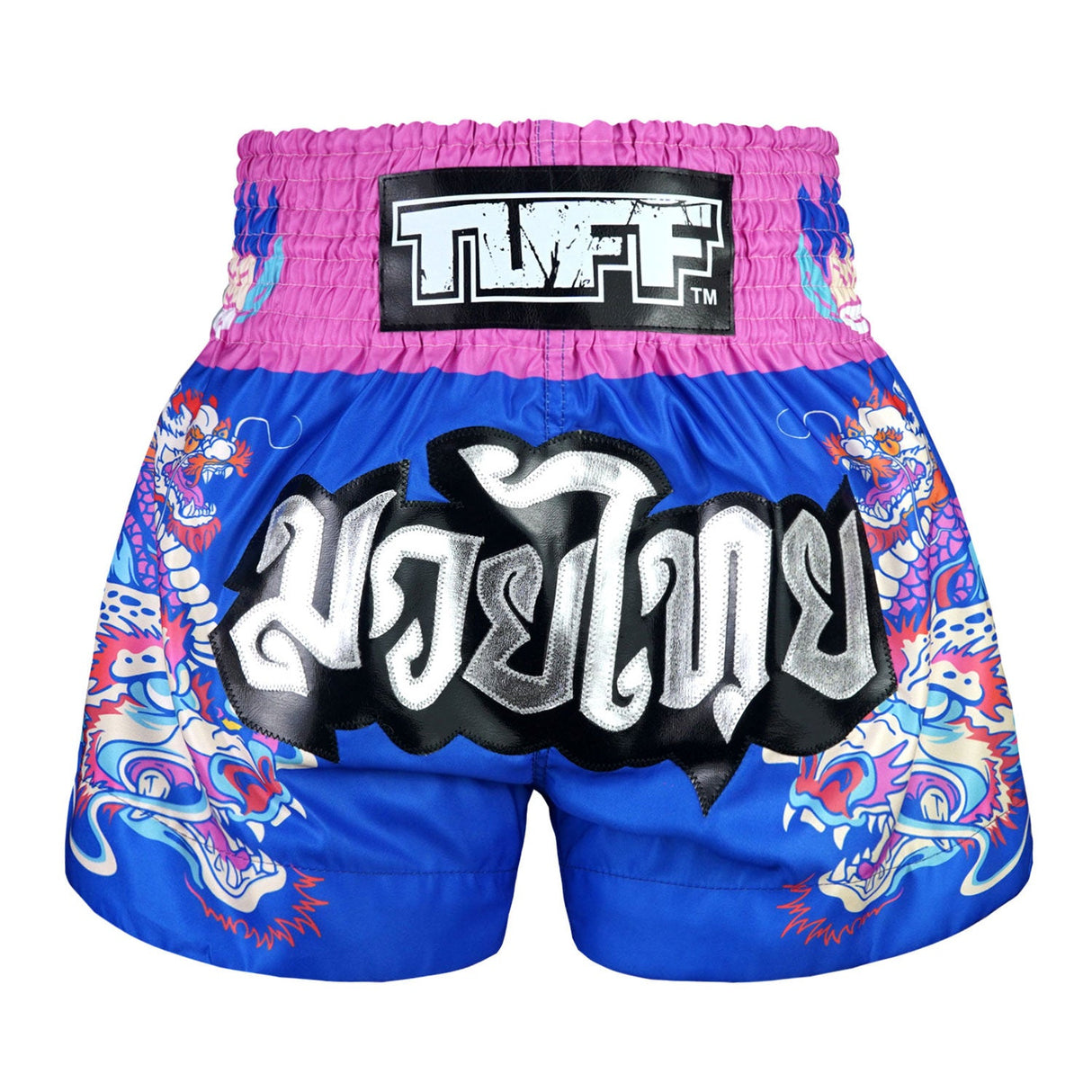 TUFF Sport MS686 Dragonforce Muay Thai Shorts Blue