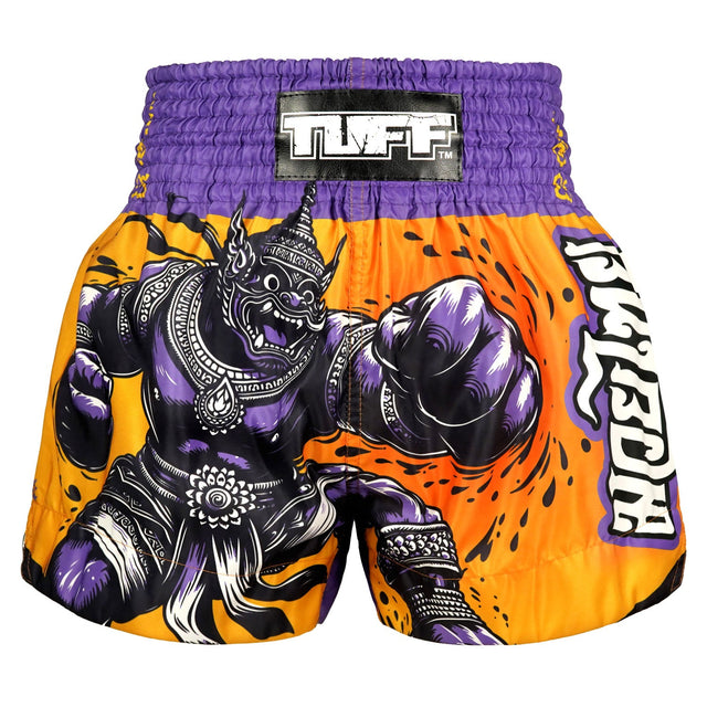 TUFF Sport MS688 The Amethyst King Muay Thai Shorts Orange - front view