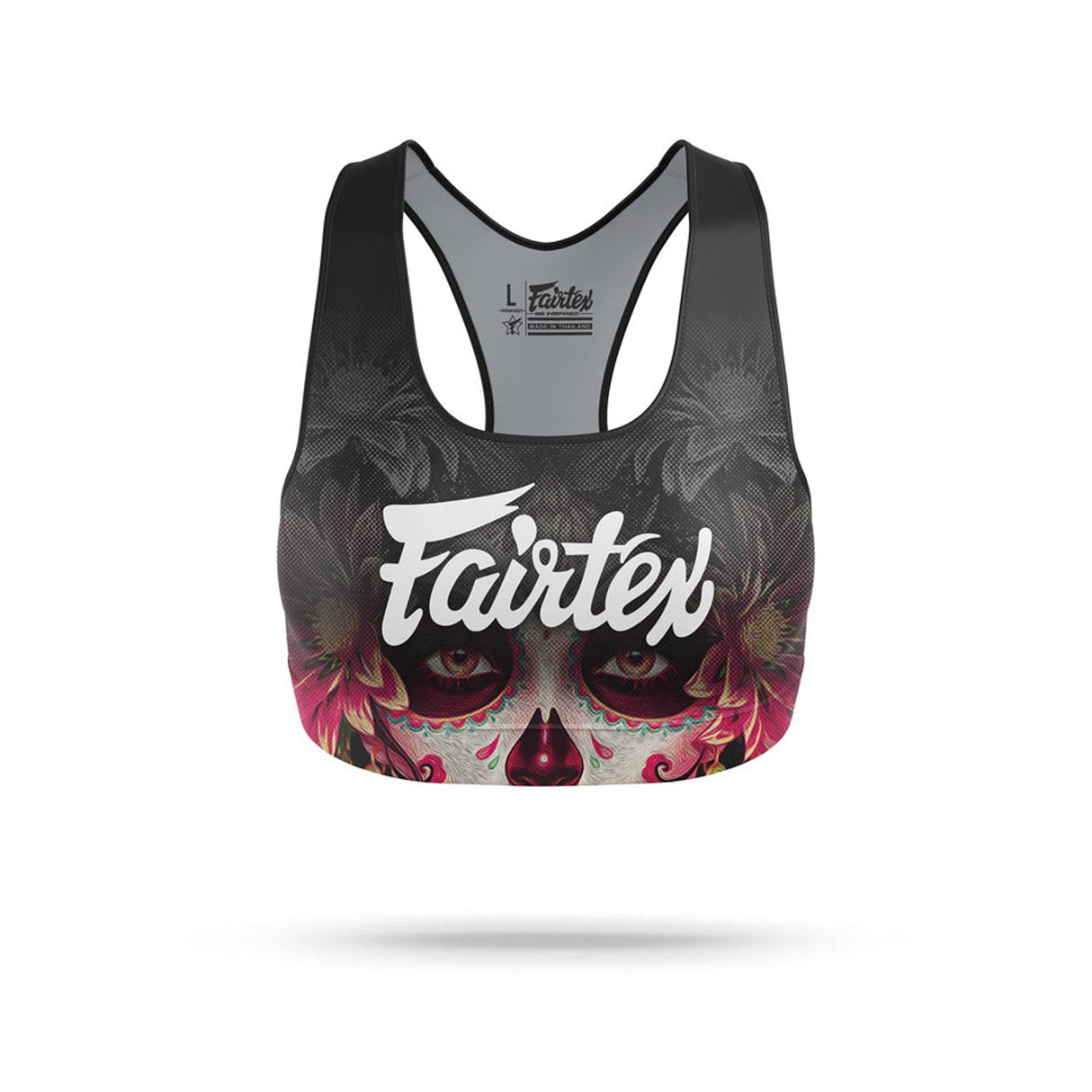 Fairtex SB10 Stamp Sports Bra Black/Pink