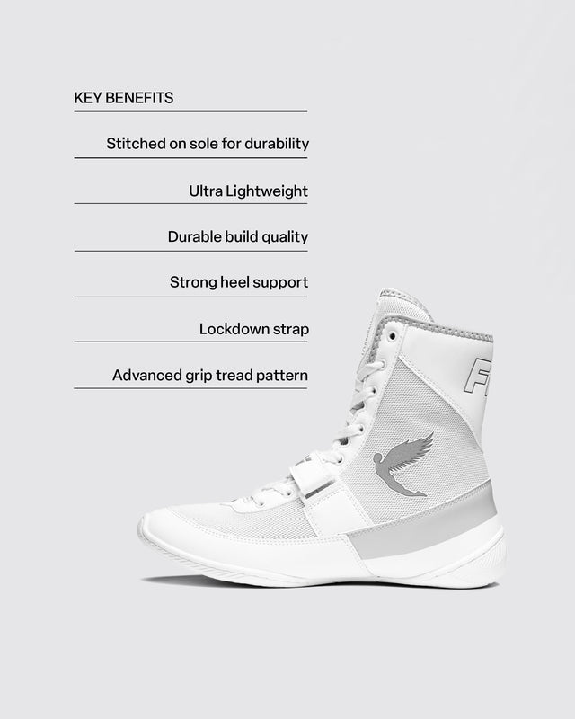 Fly Storm 2 Boxing Boots White