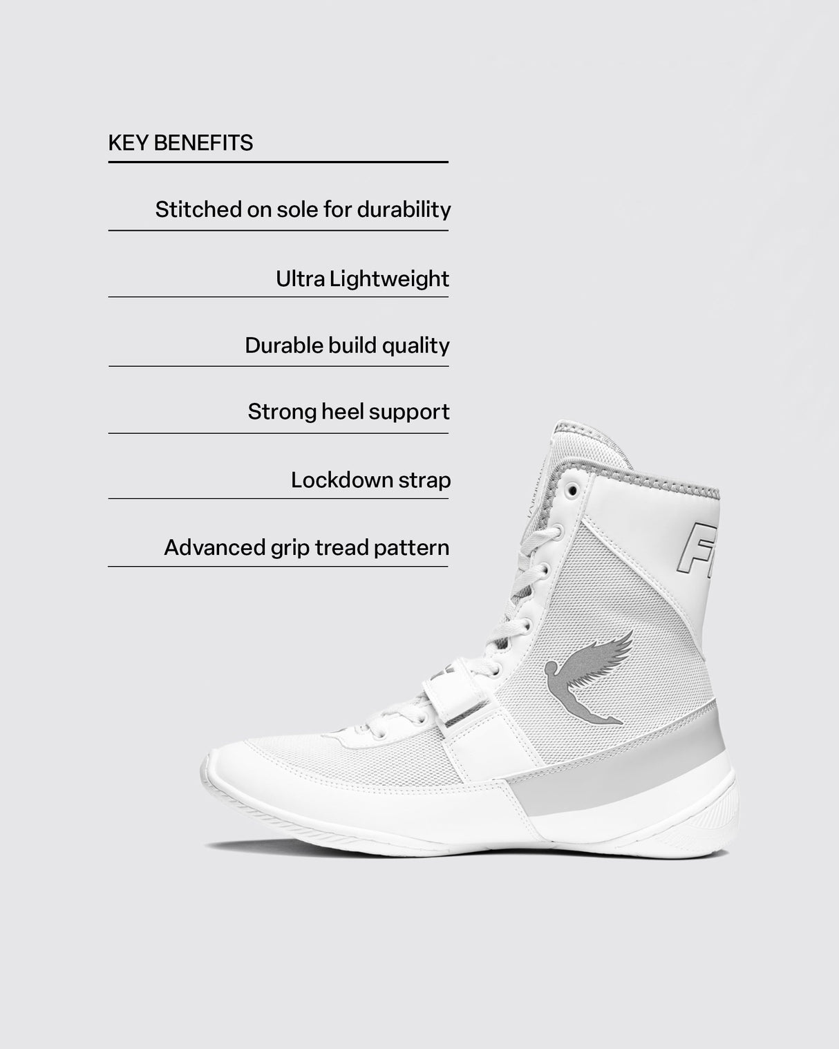 Fly Storm 2 Boxing Boots White