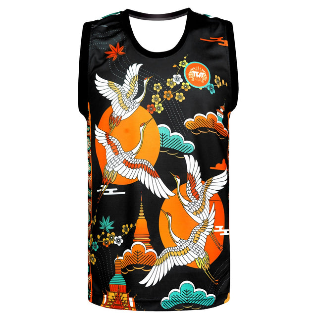 TUFF Sport TT110 Autumn Sunray Tank Top Black - front view