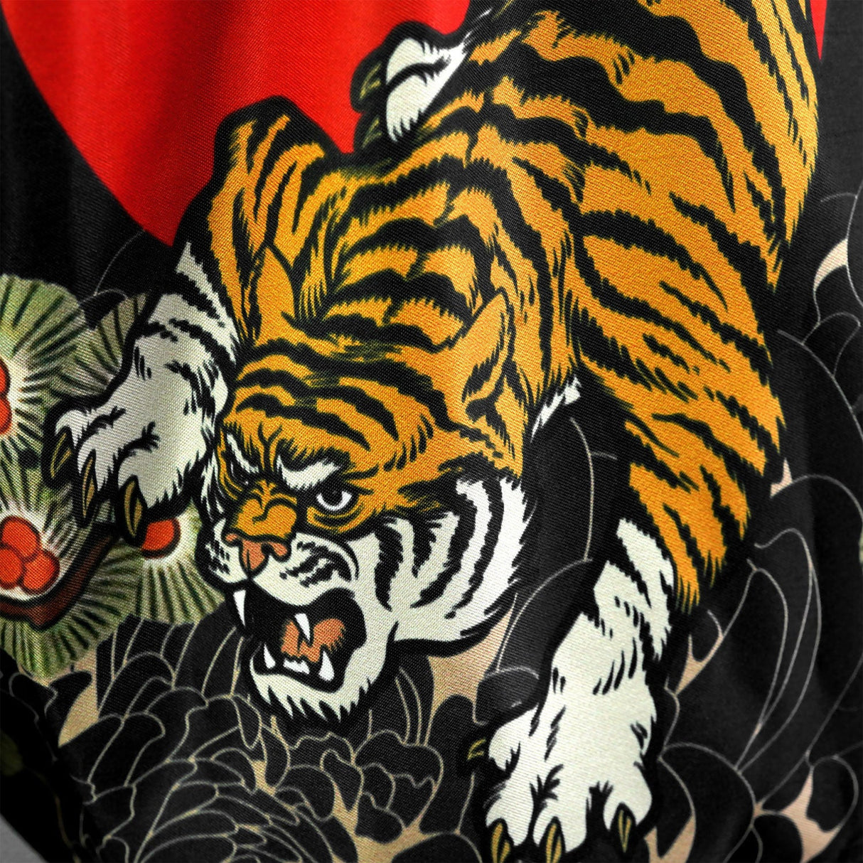 TUFF Sport RMS003 Payak Den of the Brave Muay Thai Shorts Black - fit and cut detail