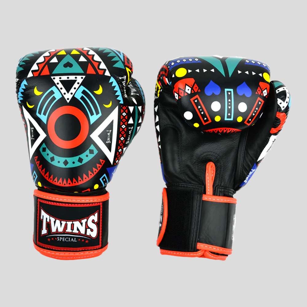 Twins FBGVL4-57 Aztec Boxing Gloves Orange