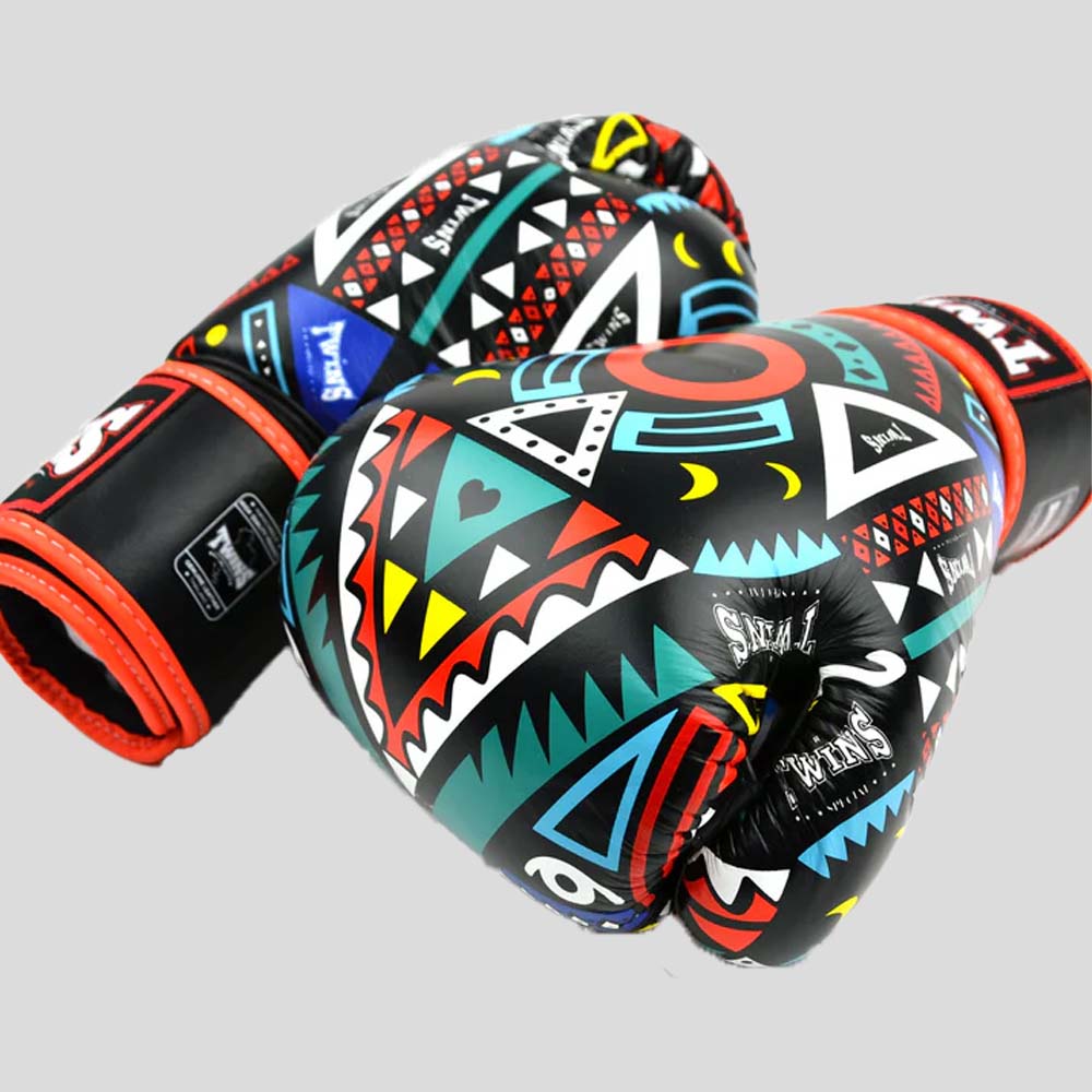 Twins FBGVL4-57 Aztec Boxing Gloves Orange