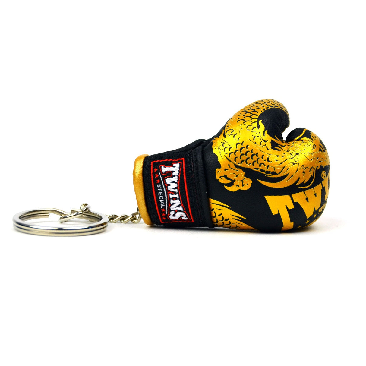 Twins Special FMBG3 Boxing Glove Keyring Dragon Black-Gold