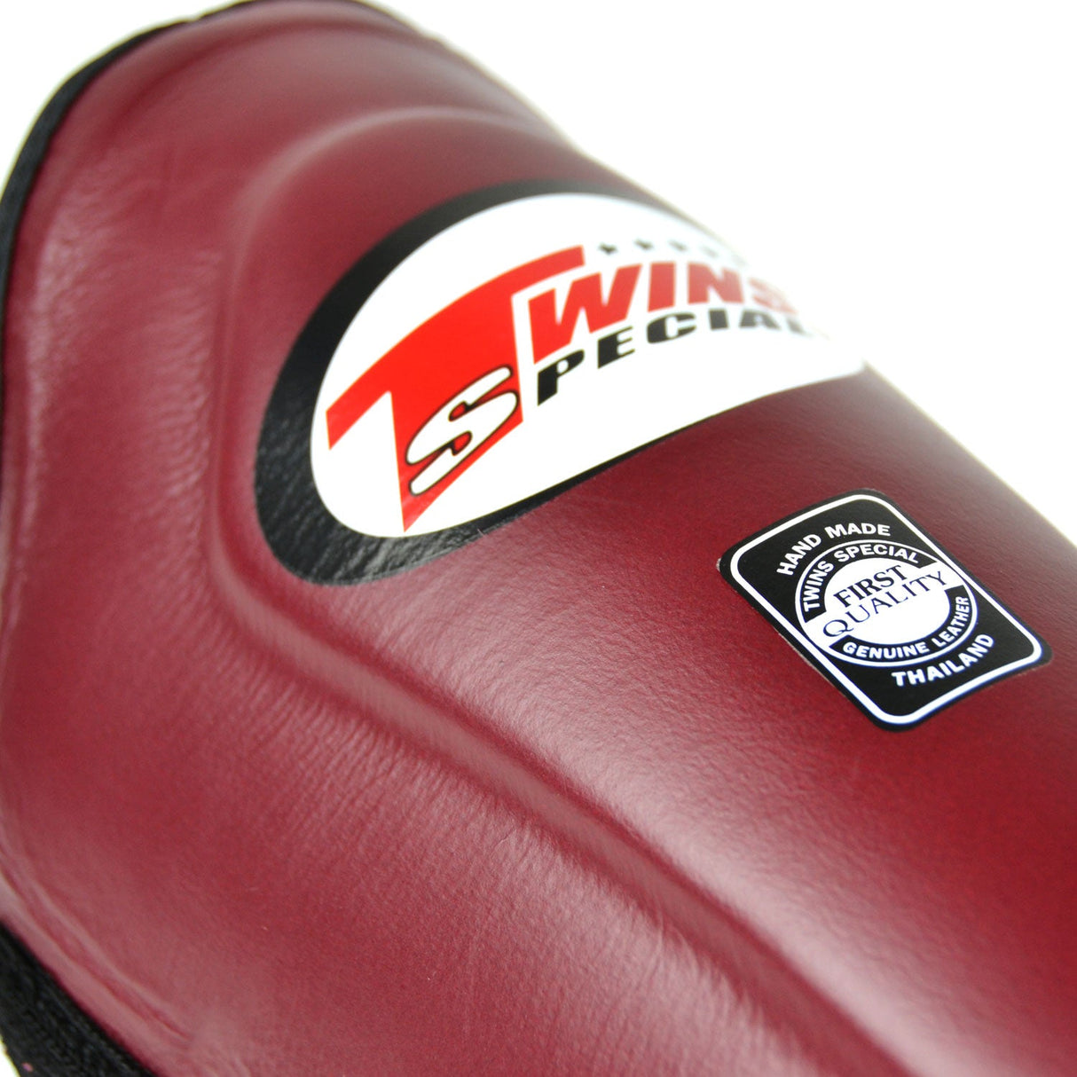 Twins Special SGL10 Leather Shin Pads Maroon