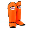 Twins Special SGL10 Leather Shin Pads Orange