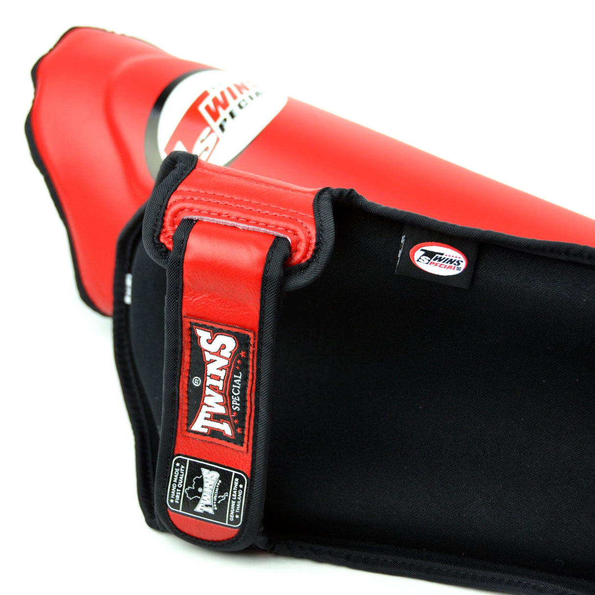 Twins Special SGL10 Leather Shin Pads Red