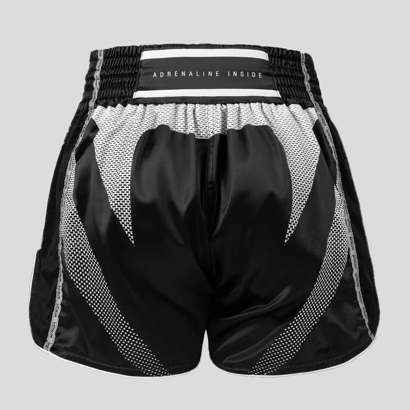 Venum Adrenaline Muay Thai Shorts Black/Silver Grey