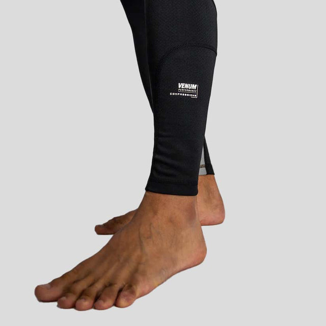 Venum Adrenaline Spats Black/Silver Grey