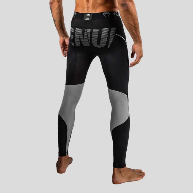 Venum Adrenaline Spats Black/Silver Grey