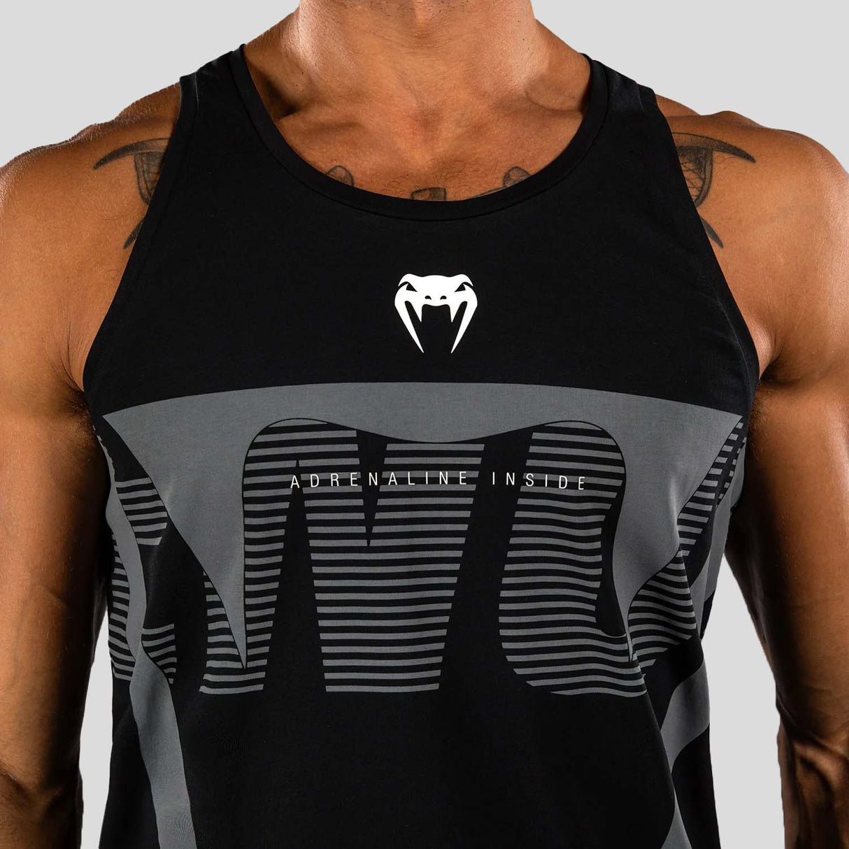 Venum Adrenaline Tank Top Black/Silver Grey