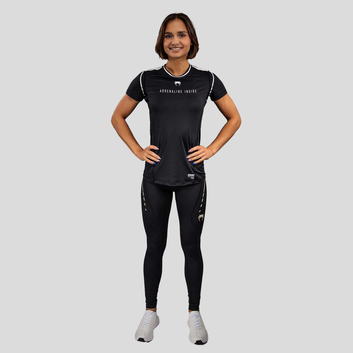 Venum Adrenaline Women's Dry-Tech T-Shirt Black/Ivory