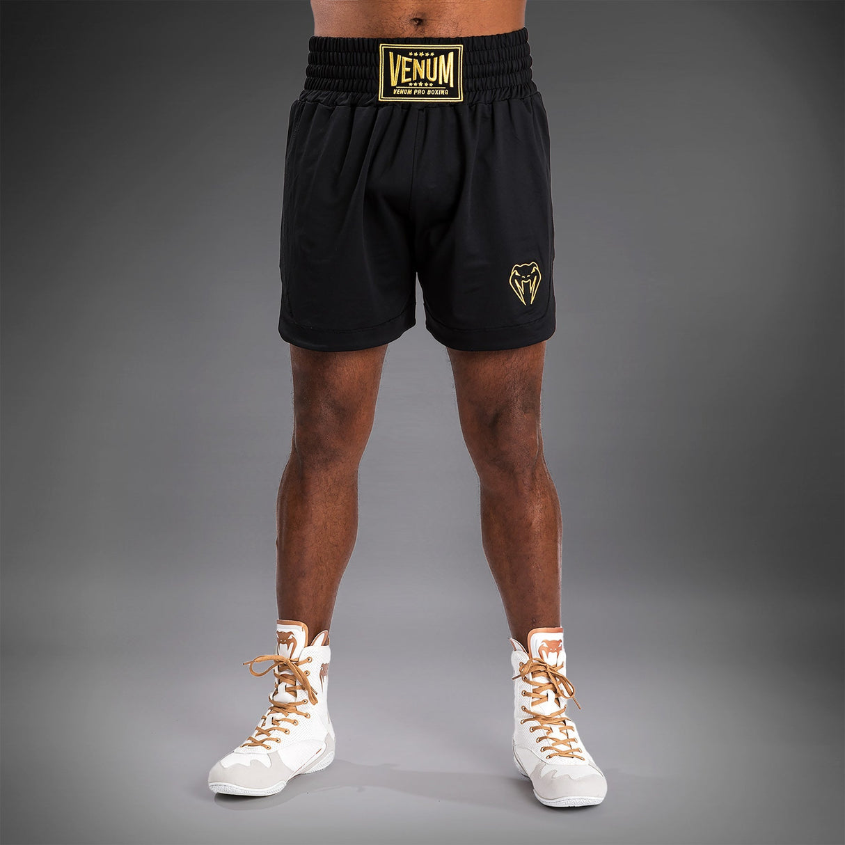 Venum Classic Boxing Shorts Black/Gold - front