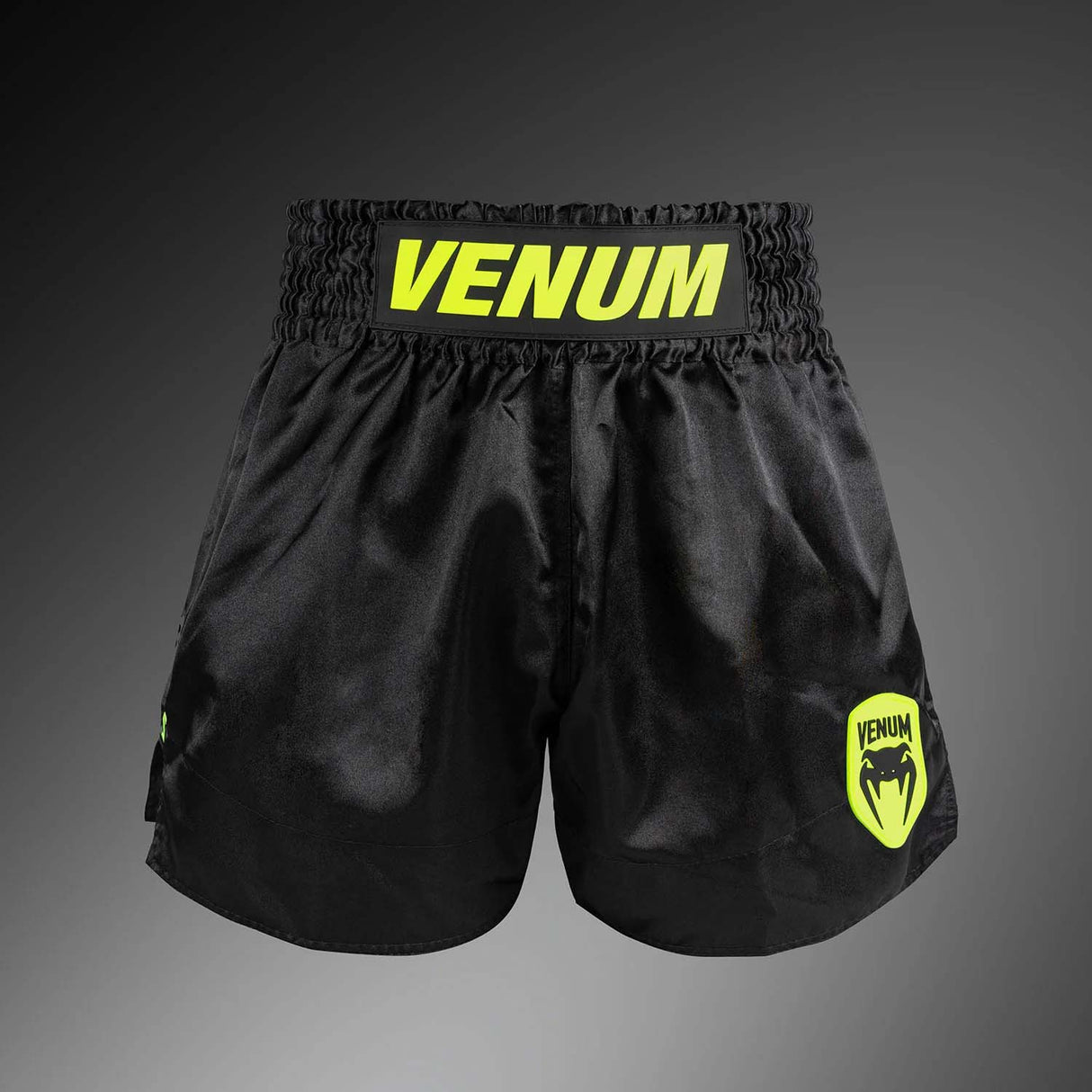Venum Classic Evo Muay Thai Shorts Black/Neon Yellow