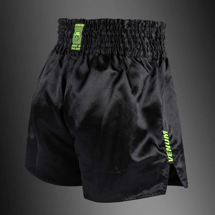 Venum Classic Evo Muay Thai Shorts Black/Neon Yellow