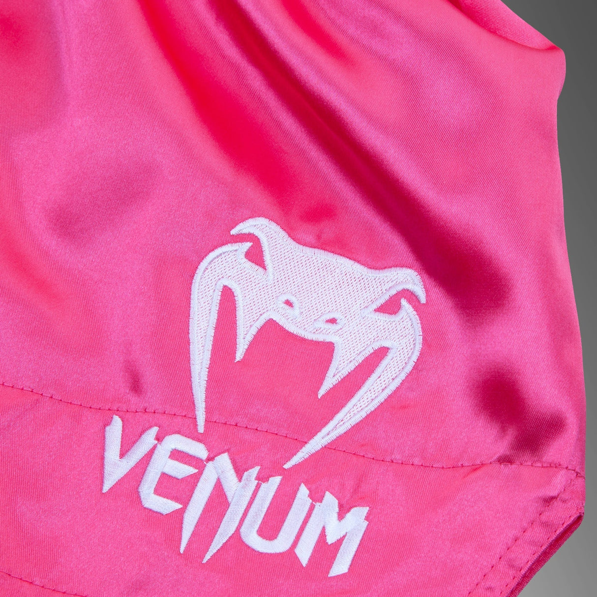 Venum Classic Muay Thai Short Pink/White - side