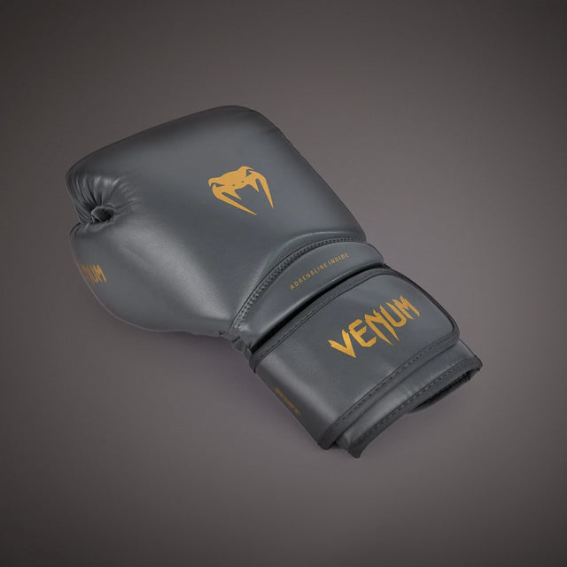 Venum Contender 1.5 Boxing Gloves Grey/Gold - side