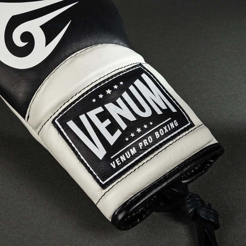 Venum Giant 2.0 Mike Tyson Pro Laced Boxing Gloves Deep Black/Optical White
