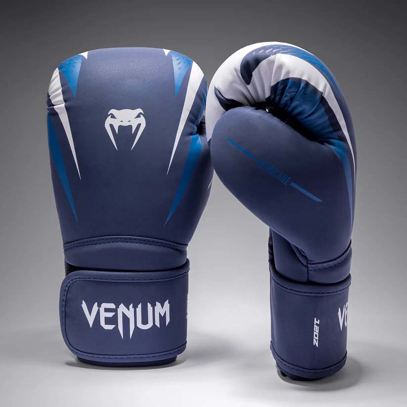 Venum Hurricane Boxing Gloves Midnight Blue/White