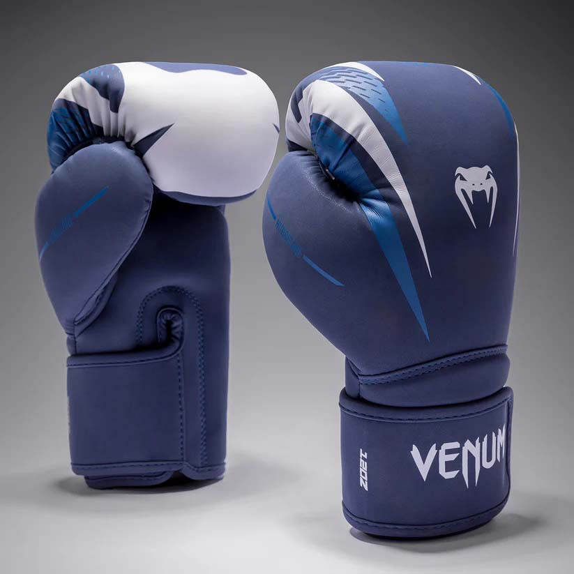 Venum Hurricane Boxing Gloves Midnight Blue/White