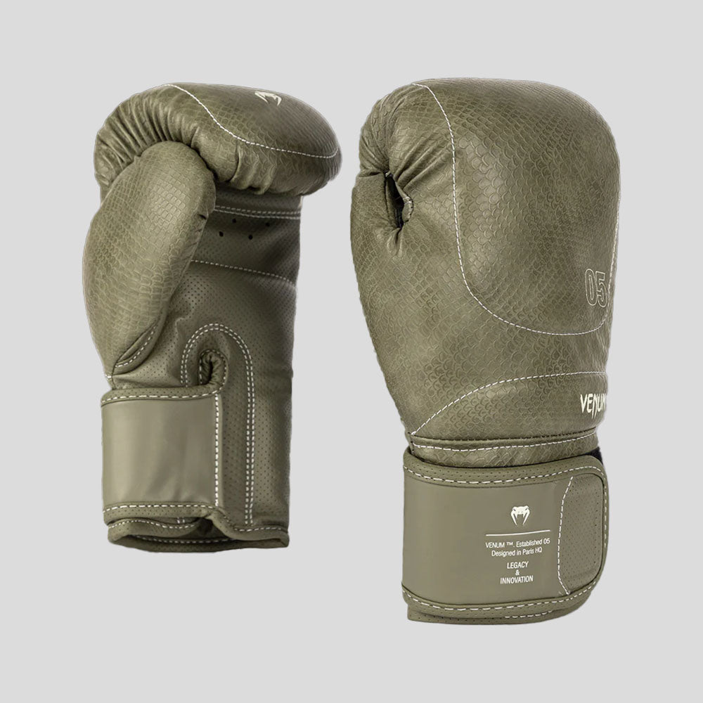 Venum Impact Evo Scales Boxing Gloves Army Green
