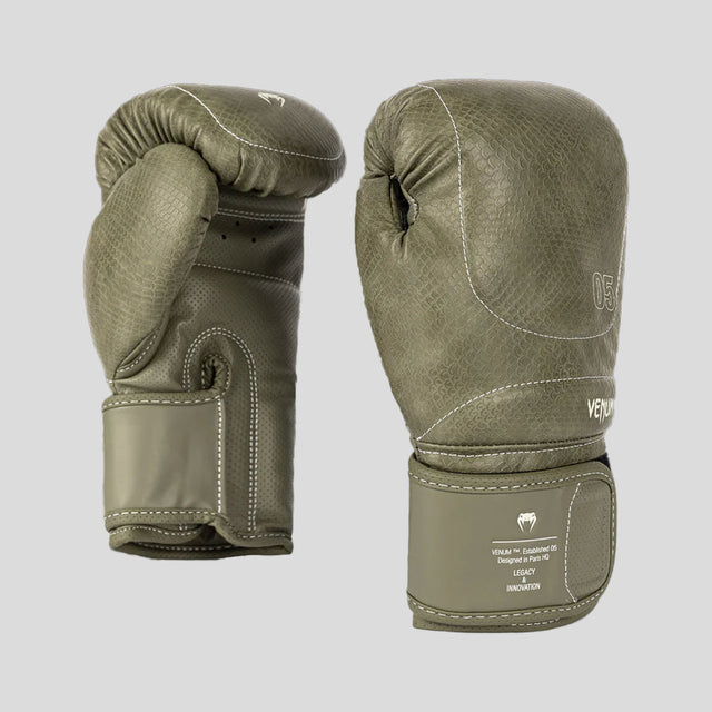 Venum Impact Evo Scales Boxing Gloves Army Green