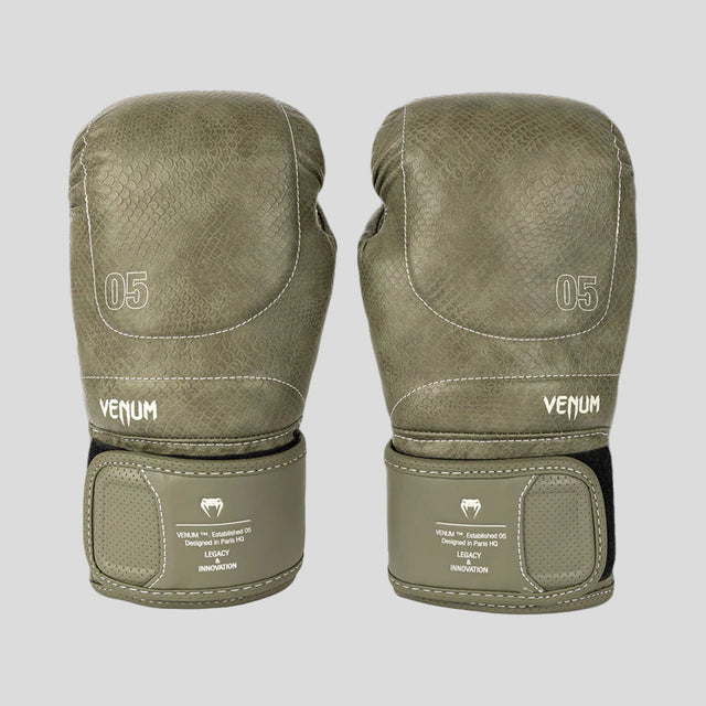 Venum Impact Evo Scales Boxing Gloves Army Green