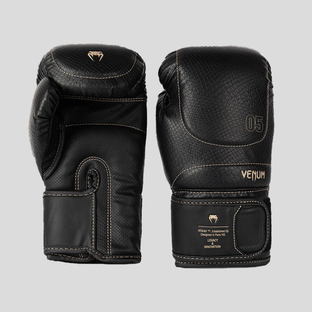 Venum Impact Evo Scales Boxing Gloves Black
