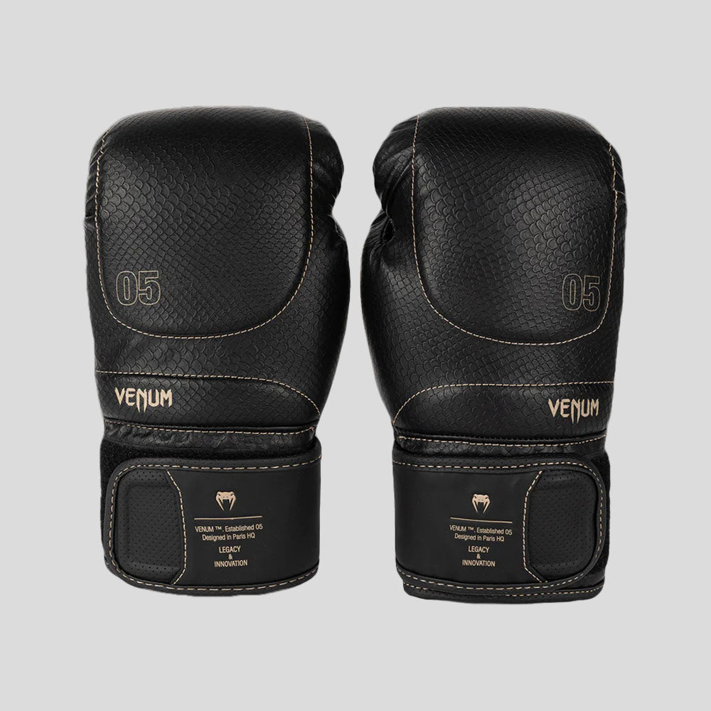 Venum Impact Evo Scales Boxing Gloves Black