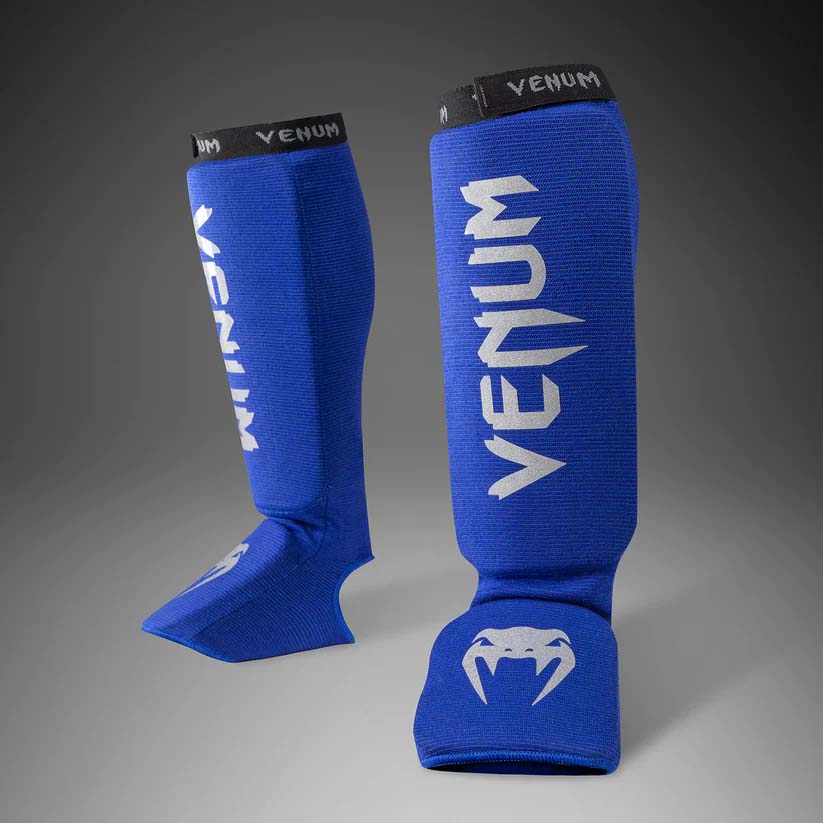 Venum Kontact Shin Guards Royal Blue/Silver