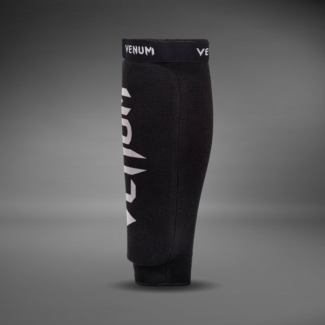 Venum Kontact Shin Guards Without Foot Black - back