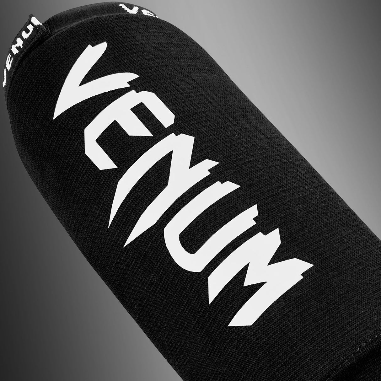 Venum Kontact Shin Guards Without Foot Black - side