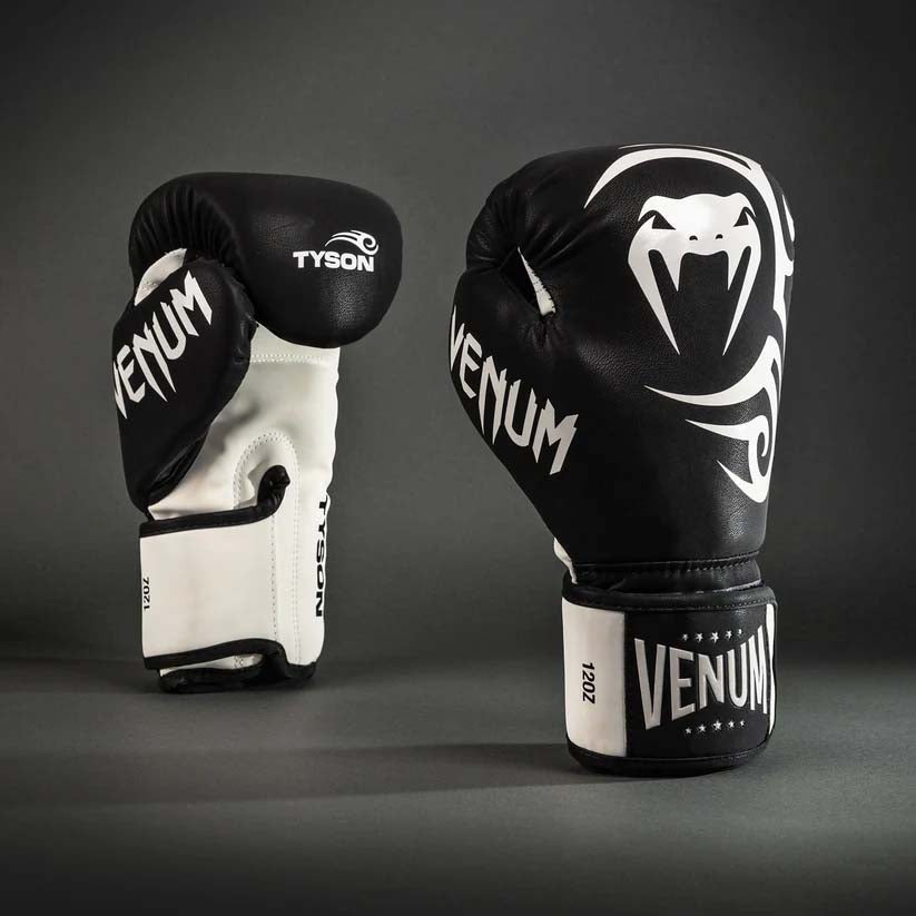 Venum Mike Tyson Replica Boxing Gloves Deep Black/Optical White