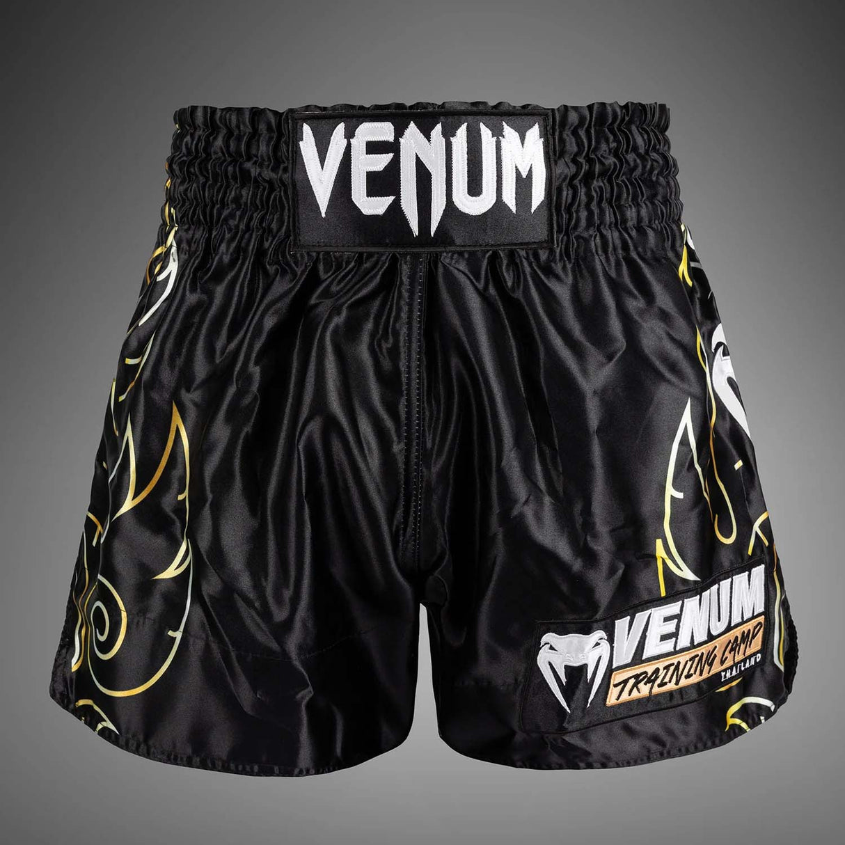 Venum VTC Flames Muay Thai Shorts Black/Gold