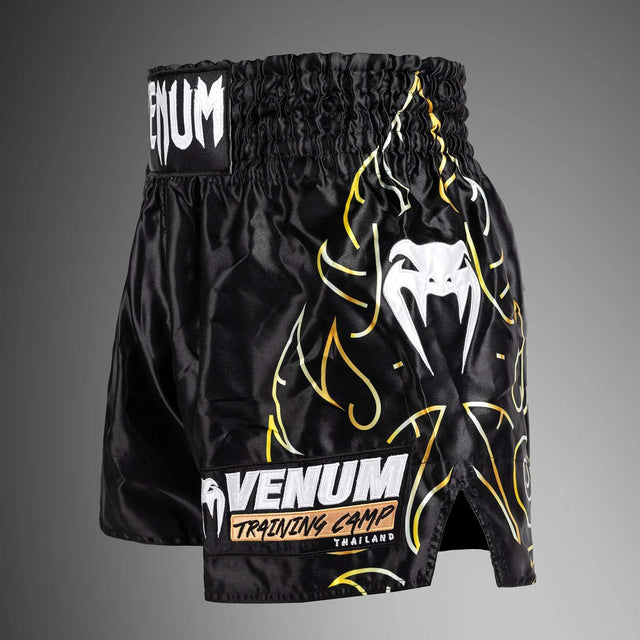 Venum VTC Flames Muay Thai Shorts Black/Gold