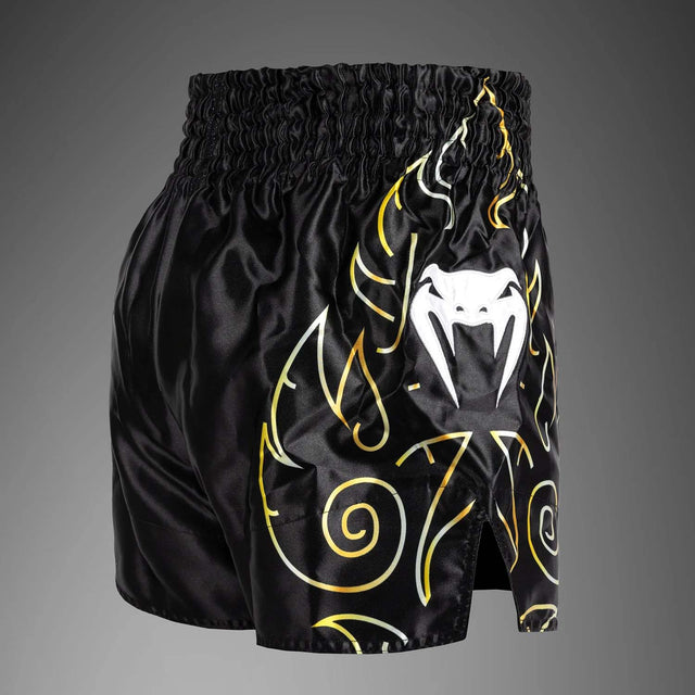Venum VTC Flames Muay Thai Shorts Black/Gold