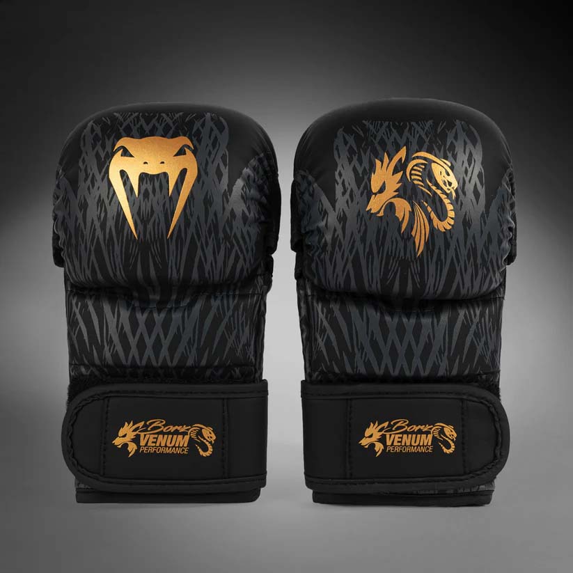 Venum x Chimaev Sparring Gloves Black/Gold