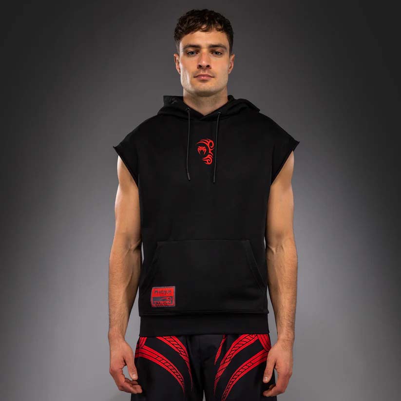Venum x Mike Tyson Tiger Sleeveless Hoodie Deep Black/Intense Red